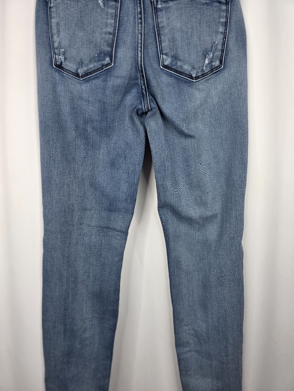 Judy Blue Skinny Fit Size 3/26 Distressed Raw Hem Button Fly Stretch Denim Jeans - Picture 13 of 16